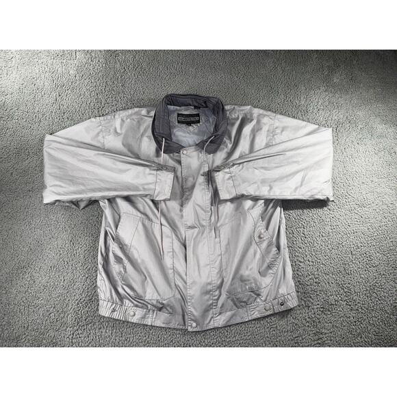 Vintage Members Only‎ Bomber Jacket Mens 44 Full Zip 80s 90s Retro Grandpa Hood - Picture 1 of 11